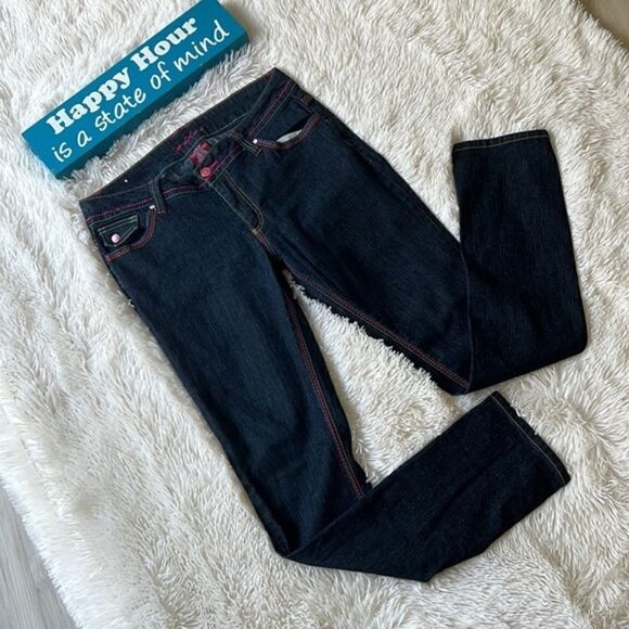 Apollo Jeans Jenny Jo Straight Leg Dark Wash Jeans Size 11/12 Vintage Y2K - Picture 5 of 9